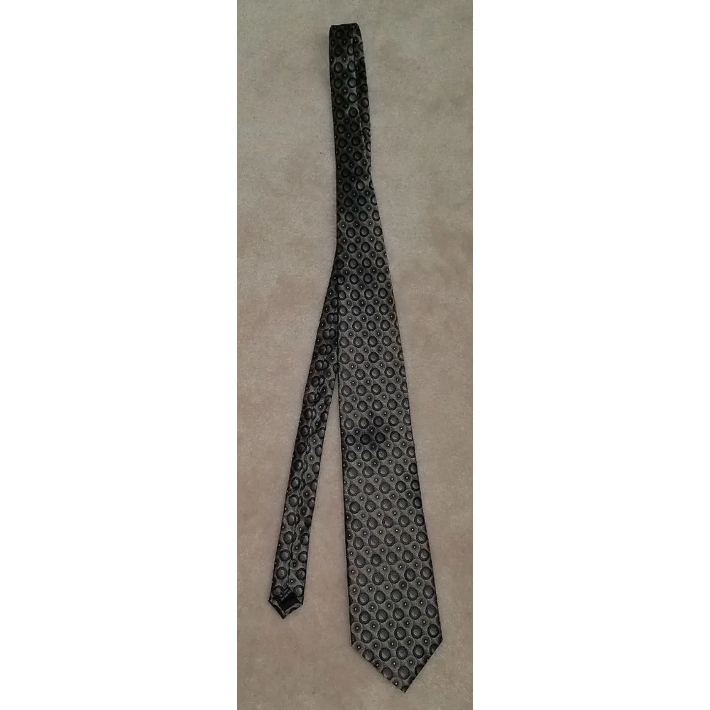 Platinum Designs Silver 100% Silk Neck Tie 62